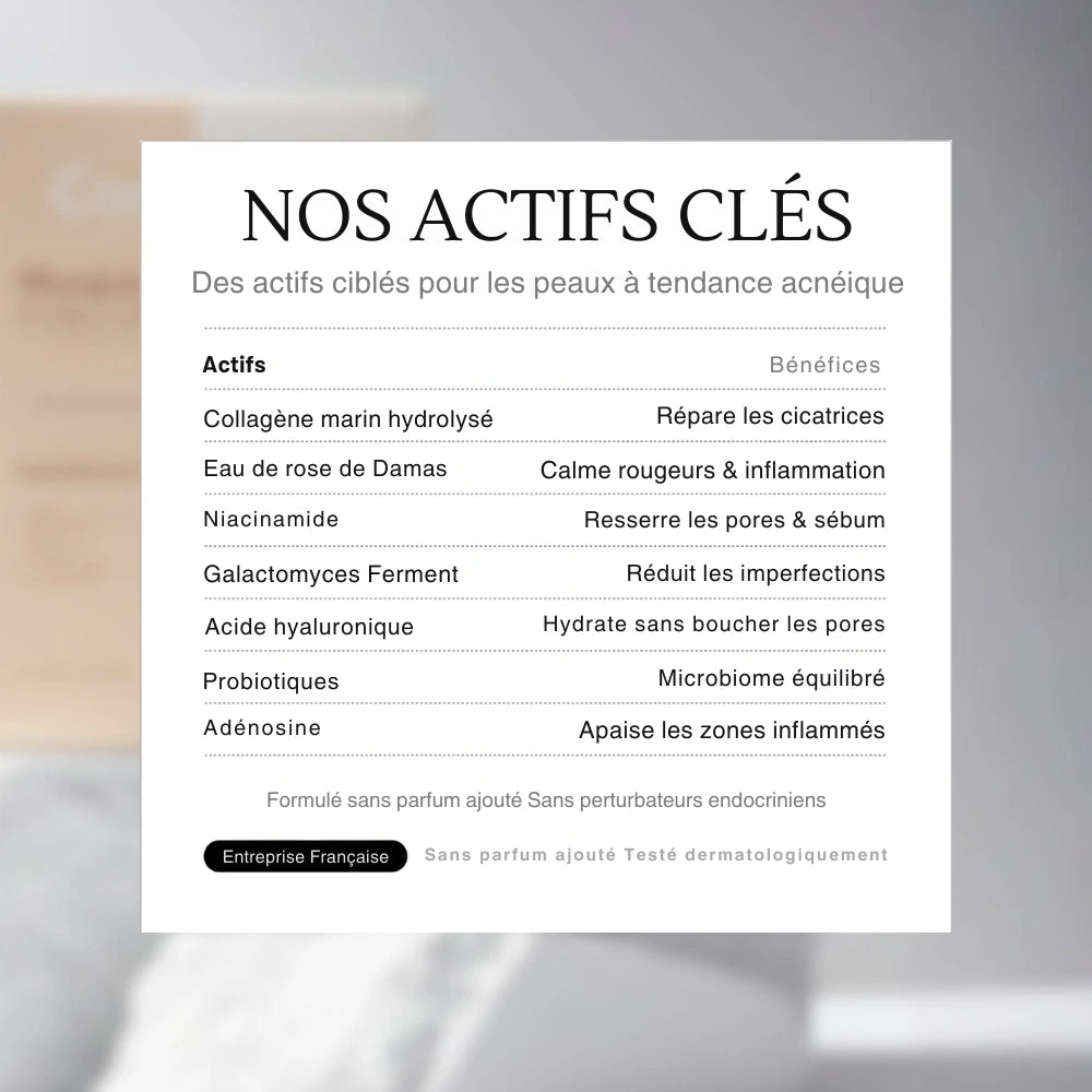 MASQUE AU COLLAGÈNE — PEAUX À TENDANCE ACNÉIQUE