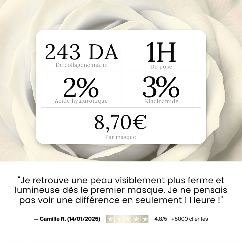 MASQUE ANTI-ÂGE AU COLLAGÈNE 60 MINUTES