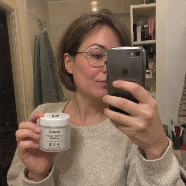 Laura avec son pot COSMYD
